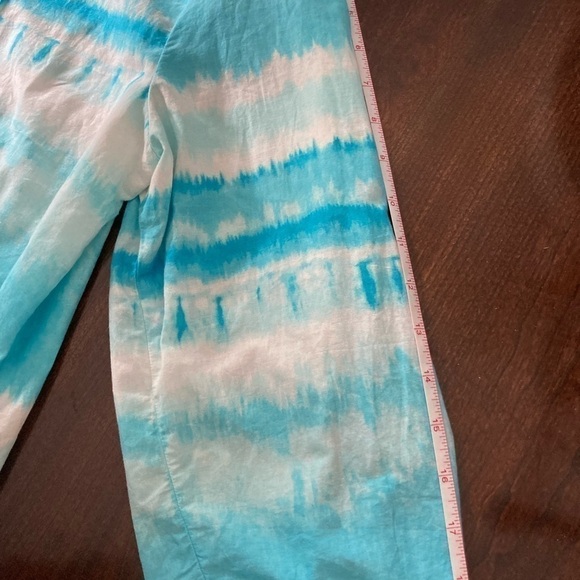 J Jill Tie Dye Pullover Top Pleated Front EUC Size Large - Picture 8 of 12